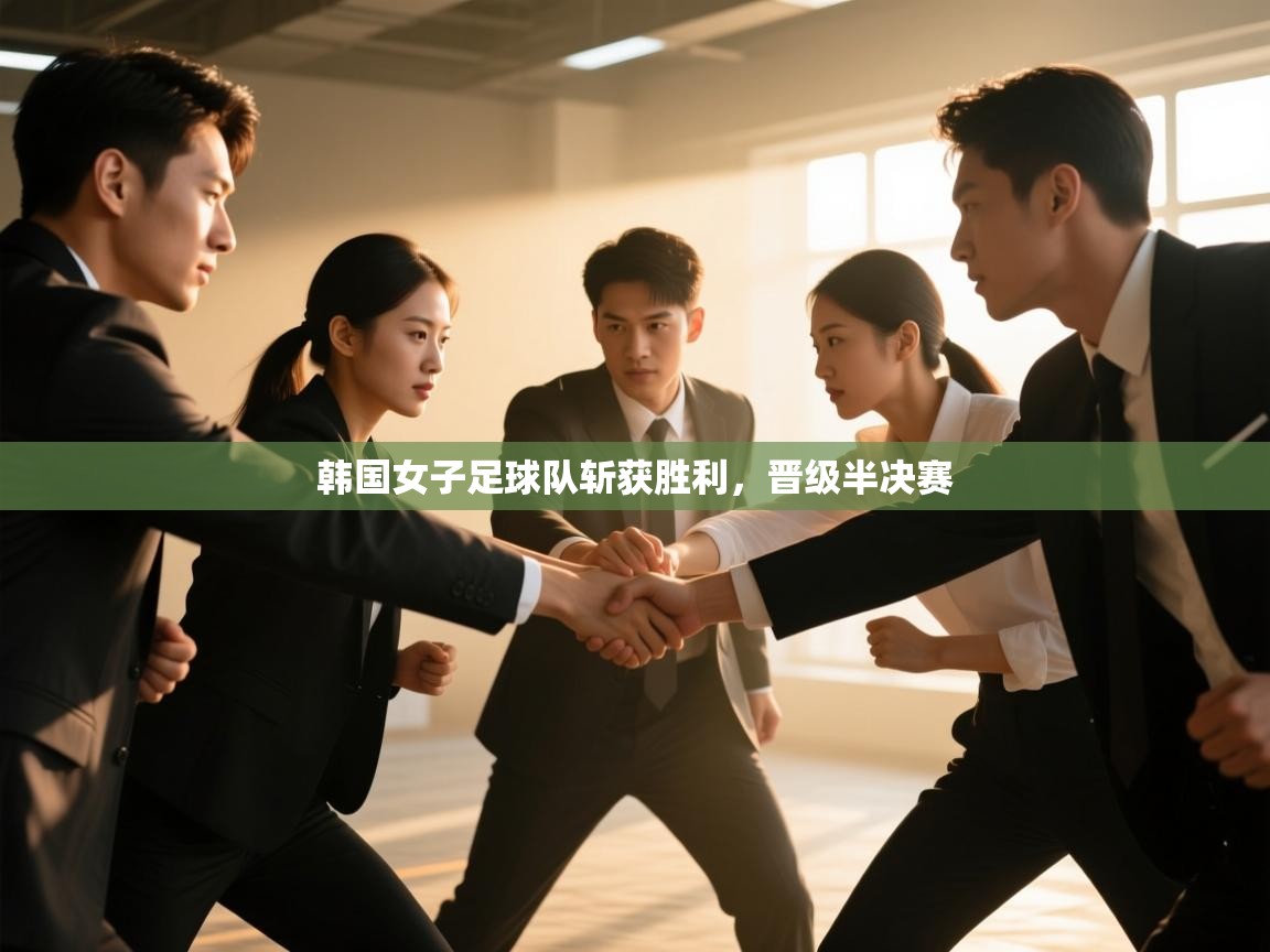 韩国女子足球队斩获胜利，晋级半决赛